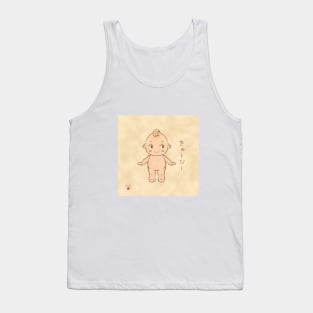 Traditional japanese style Kewpie with background Tank Top